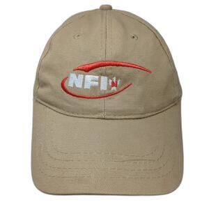 Apollo NFI Embroidered Logo Beige Baseball Cap One Size Adjustable Strapback Hat